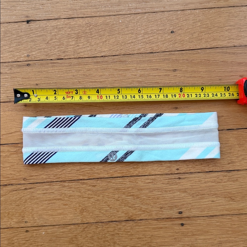 Blue and White mesh Headband